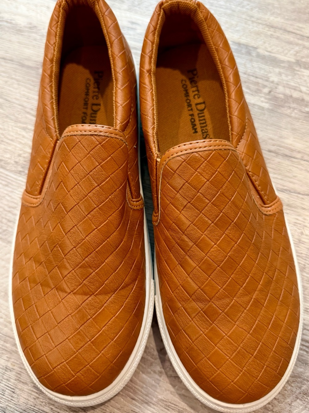 Pierre Dumas Women's Slip-On Loafers - Cognac Brown